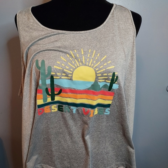 Joyspun Size 2X(18w-20w) Tank Top Sleepwear Desert Vibes - Picture 2 of 6